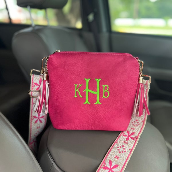 SIDE POCKET  Bag, Monogrammed Crossbody Bag, Personalized Purse, concealed carry cross body bag, Left and Right-hand Draw