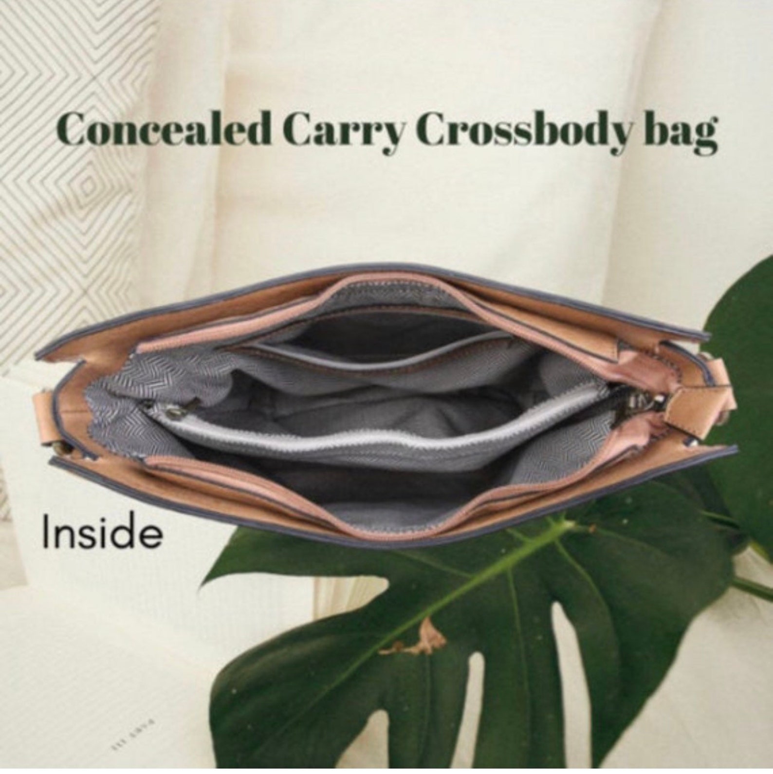 Concealed Carry Bag Monogrammed Crossbody Bag Personalized - Etsy