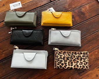 Custom money Wallet, monogram Wristlet, Personalized Purse with Card Slots, Handbag Accessory