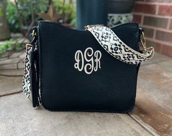 Monogram Concealed Carry Bag. Monogrammed Crossbody Bag, Personalized Purse Concealed Carry purse,Shoulder purse,Shoulder bag, gift for her,