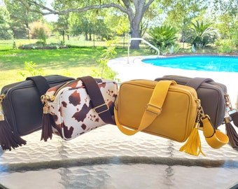 Personalized Crossbody purse custom Tassel Shoulder bag