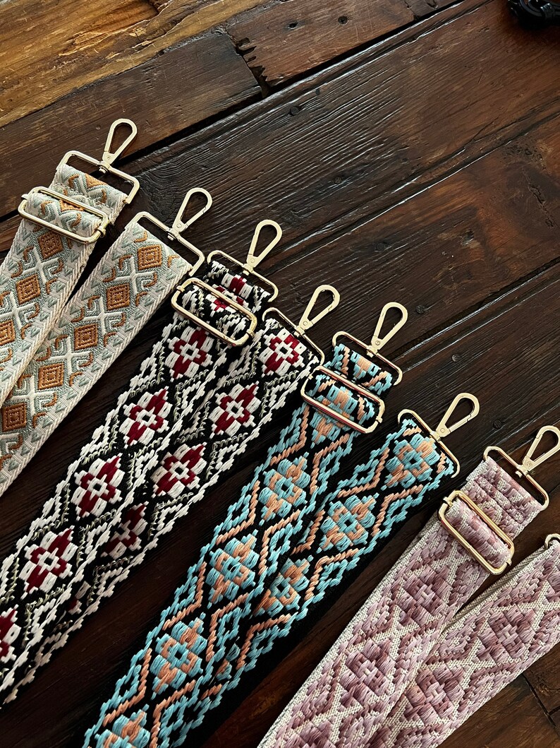 Guitar Strap Turquoise Strap Boho Woven Purse/bag Etsy