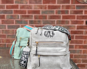 backpack purse with initials