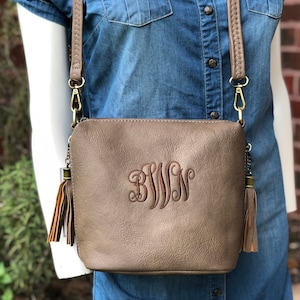 CONCEALED  Bag ,Monogrammed Crossbody Bag, Personalized Purse, concealed carry cross body bag, Left and Right-hand Draw