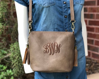 CONCEALED  Bag ,Monogrammed Crossbody Bag, Personalized Purse, concealed carry cross body bag, Left and Right-hand Draw