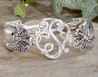 vintage Bracelet, personalized jewelry monogram initials