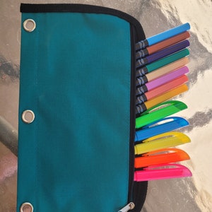 Monogram Pencil Cases, 3 Ring Binder Pencil Pouch, Personalized Pouch, custom pencil case, pouch Bag, Binder pouch bag