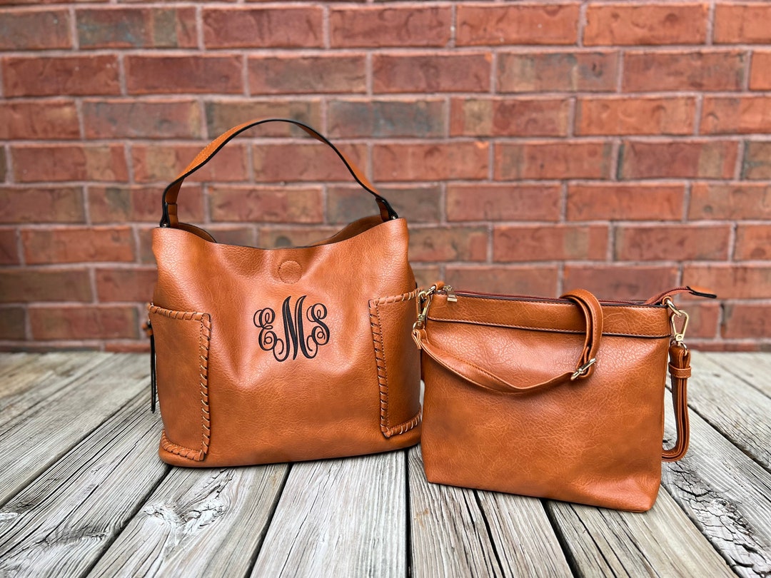Monogram Tote Bag, Embroidery Bags, Monogram Purse, Monogram Vegan