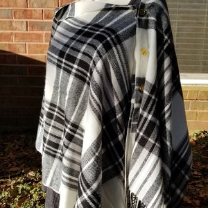 womens flannel shawl