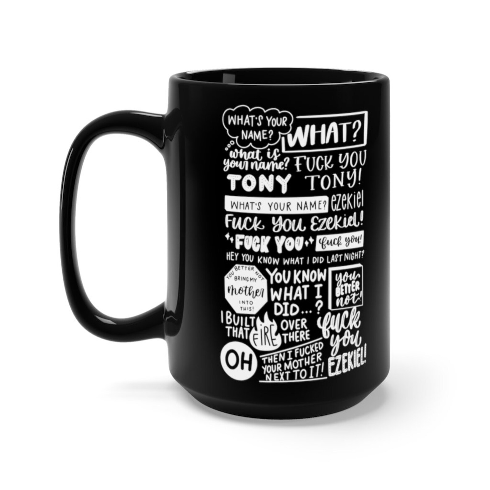 What's Your Name, Ezekiel and Tony Tiktok Inspired Mug, Tik Tok, Funny