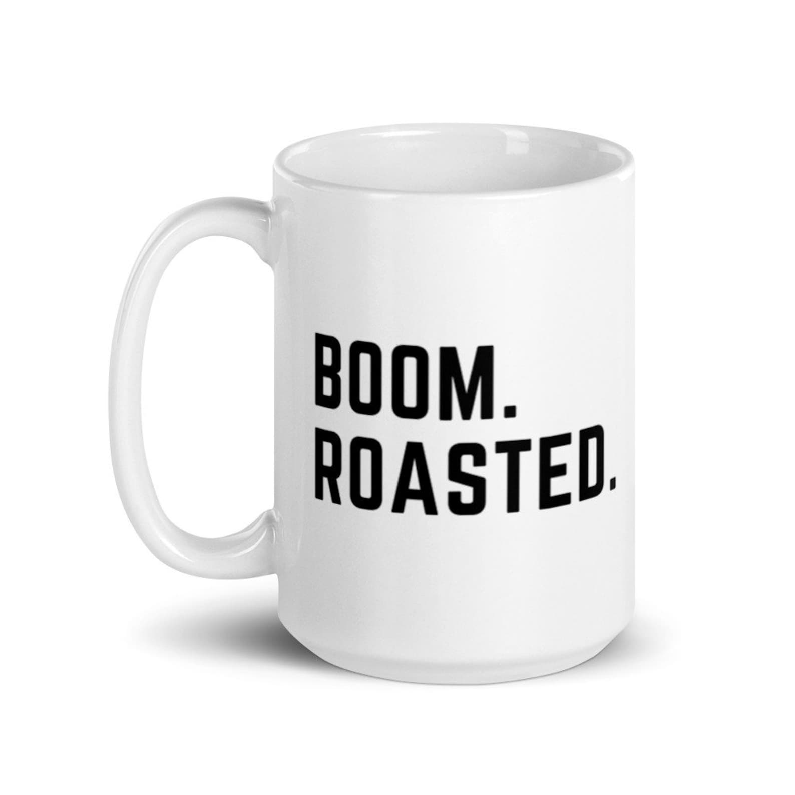 The Office Boom Roasted Funny Coffee Mug, Dunder Mifflin Boom Roasted