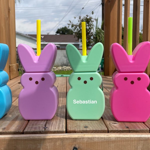 Personalized Peeps Cups/Peeps Water bottles/ Kids water bottle/Personalized tumblers/Easter basket stuffers/Easter gifts/ Easter baskets