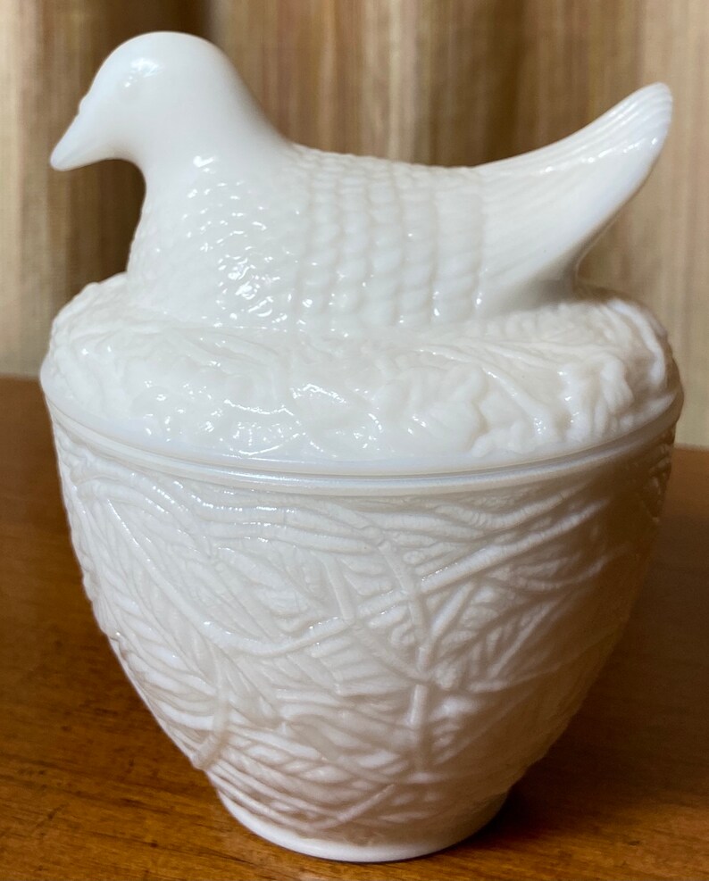 White Bird Ceramic Bird Avon Bird Vintage Bird Milk Glass Bird Collectible Bird