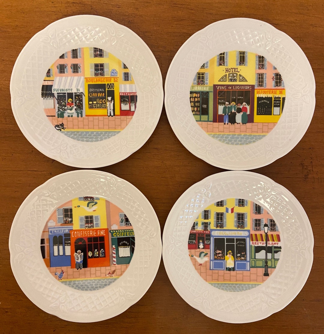 Limoge Plates Canape Plates Paris Plates Dessert Plates Etsy