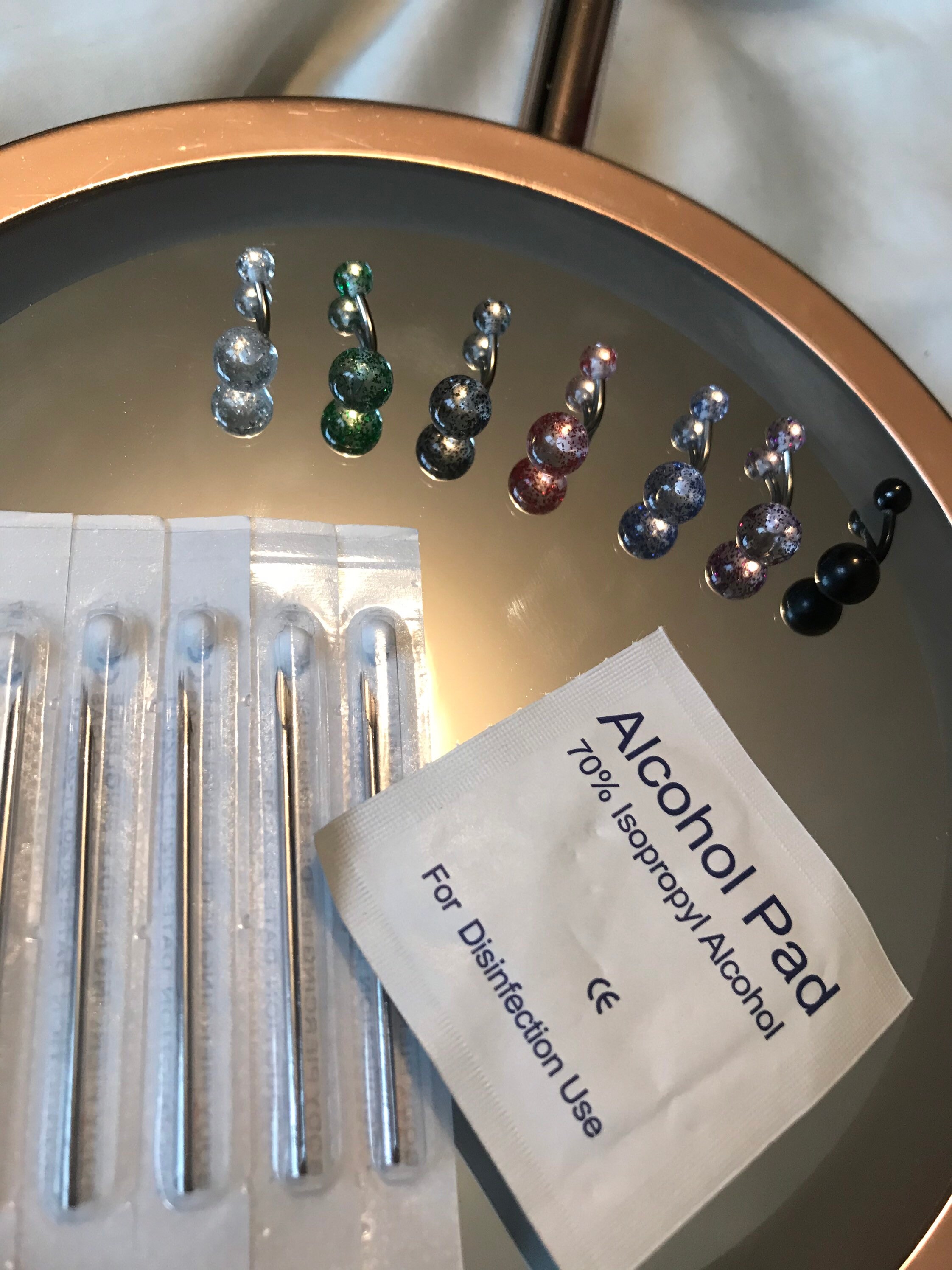 Belly button piercing set Etsy