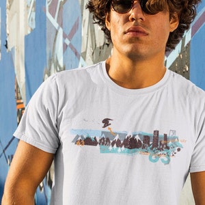 Snowboard Shirt | Snowboarding Shirt Skier Retro Shirt Outdoor Shirt Ski Gift Mountain Shirt Ski Gifts Ski Ski Art Ski Utah California Shirt