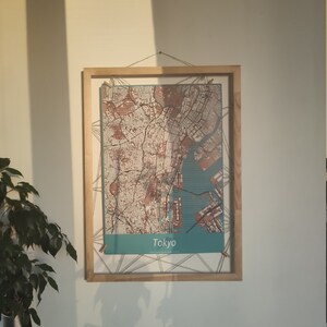 Stadtplan Tokyo, Map Poster, Poster Map Geschenk, Spezielles Design