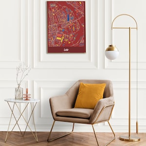 Karte von Lemberg, Ukraine, Poster Karte, Poster Karte Geschenk, Spezielles Design