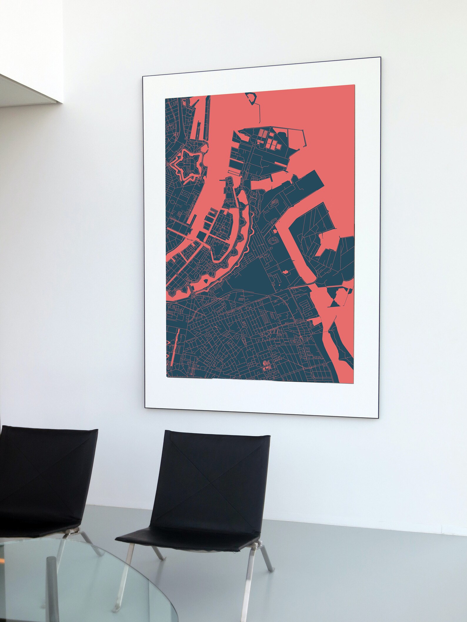 Kopenhagen Karte von Kopenhagen Karte Poster Karte | Etsy