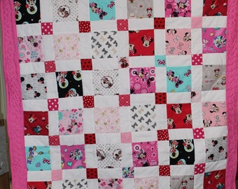 Minnie Mouse Baby Quilt