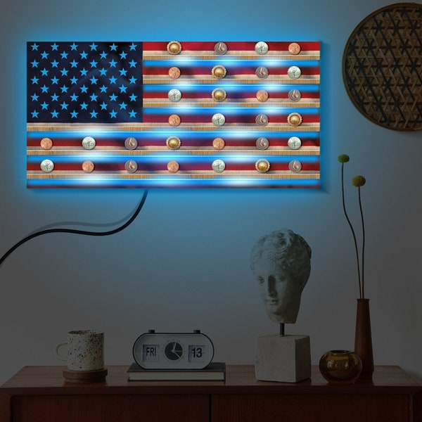 Challenge coin display wall mount, Challenge coin holder army, Military coin display flag neon, Challenge coin display led lighting