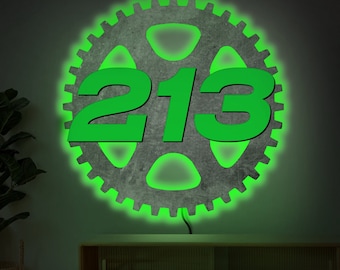 Racing number custom sign, Motocross neon sign, Racing neon sign, Dirt Bike wall decor, Custom racing gift, Motorsport wall art, Race number
