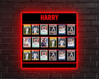 Sports card display wall shelf,Card led display stand,Display shelf lighted,Led display shelf,Trading card display shelf,Sports card storage