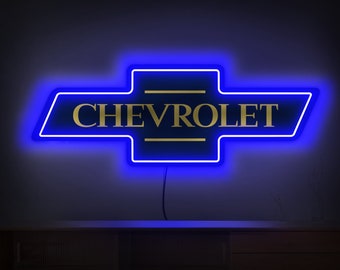 Chevrolet neon sign, Chevrolet led sign, Chevrolet logo, Chevrolet gift, Garage neon sign, Car logo sign, Chevrolet wall art,Chevrolet decor