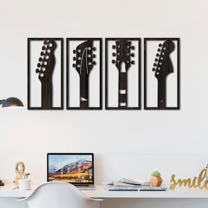 Guitar wall art, Guitar wall decor, Musical instruments wall art Musician wall art, Music Studio art, Wood wall art, Music Lover Gift