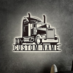 Thorsten LED Namensschild oder dein Name LKW Truckerschild personalisiert  Thor