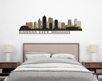 Kansas city missouri wall art,Kansas city skyline wall art,Kansas city skyline wood,Kansas city wall art,Kansas city wall decor