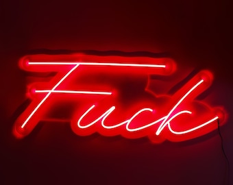 Fuck led sign, Fuck neon sign, Fuck sign, Sassy neon sign, Party neon sign, Neon sign bedroom, Quote neon sign, Fuck wall art, Fuck decor