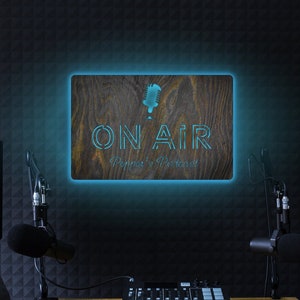 Podcast neon sign, Podcast lighting, On Air Neon Sign, Recording led sign, Recording studio sign, On air led sign, Radio neon sign
