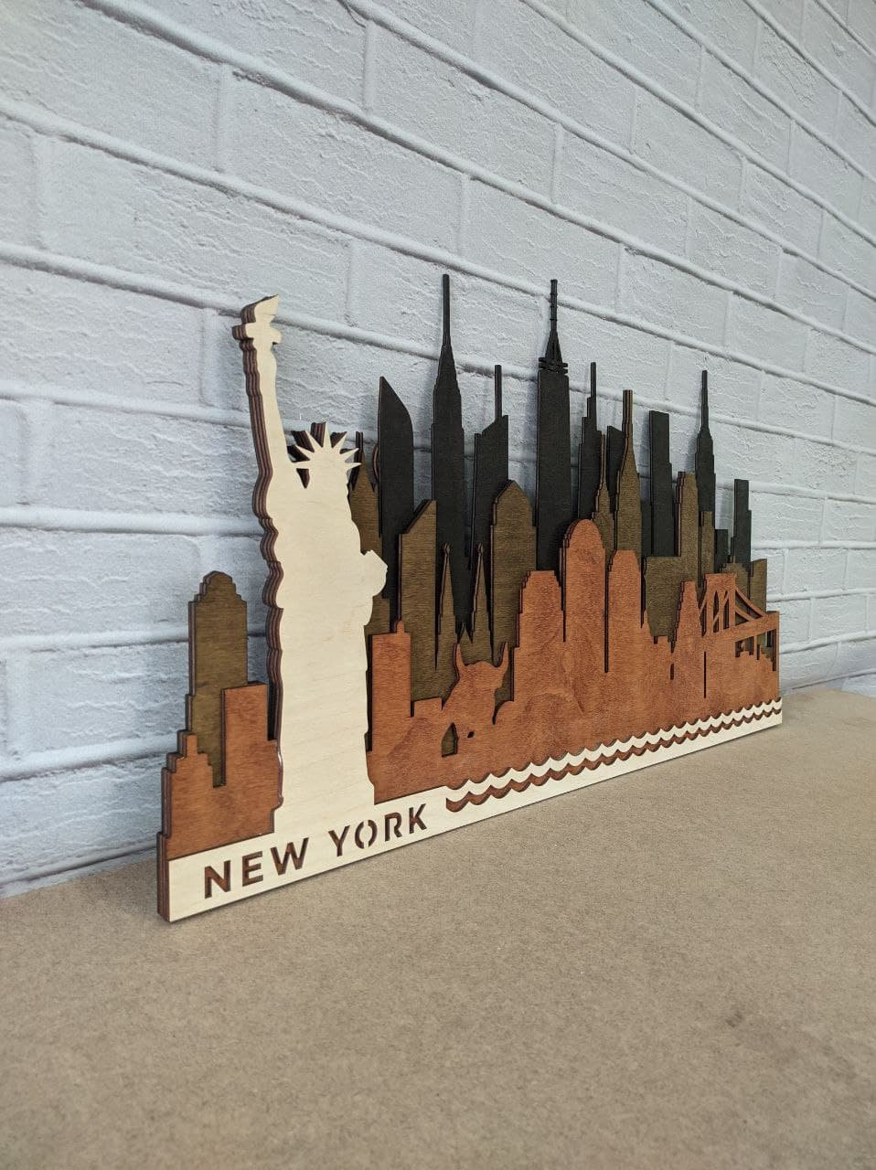New York Skyline Wall Artnew York Skyline Wall Decornew York Etsy