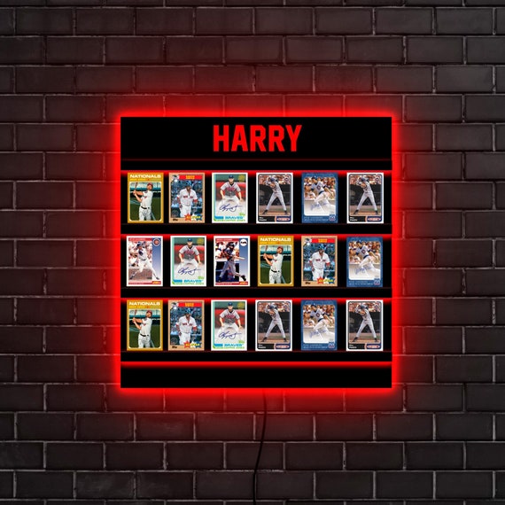 Sports card display wall shelf,Card led display stand,Display shelf lighted,Led display shelf,Trading card display shelf,Sports card storage