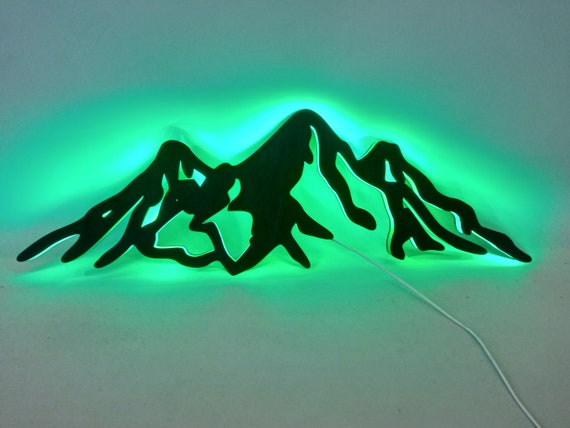 Mountain wall art light cheap up