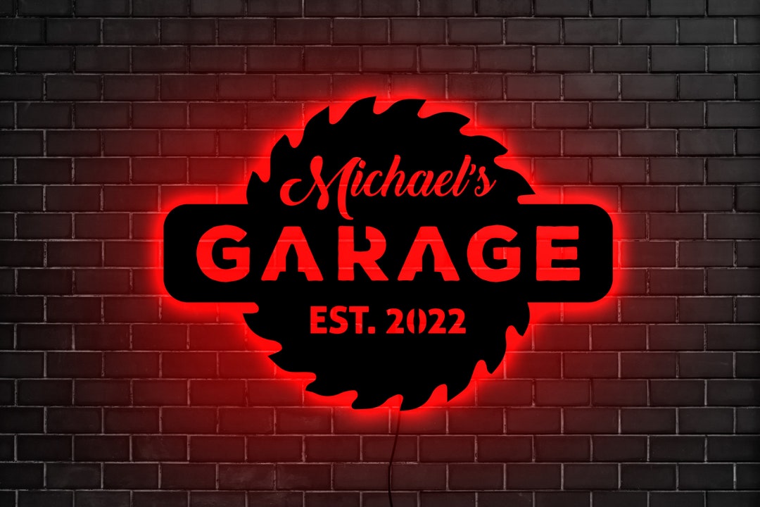 Custom Garage Neon Sign, Garage Led Sign, Garage Led Light, Garage Neon Sign, Garage Neon Light