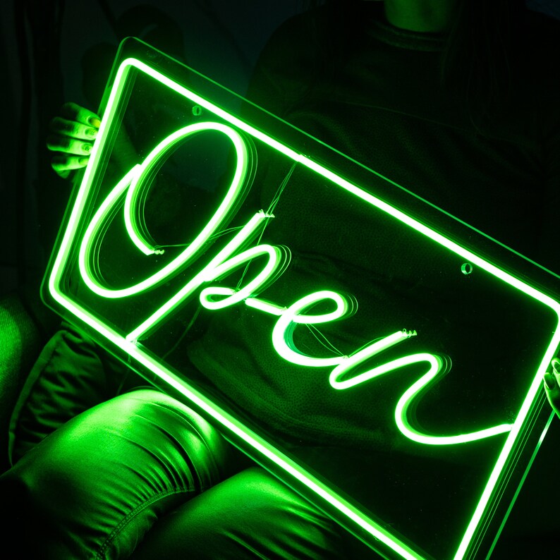 Open Neon Sign, Open Led Sign, Open Light Sign, Open Sign, Shop Open ...
