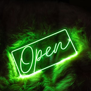 Open neon light sign, Open led light, Open light up sign, Open bar sign, Cafe open sign, Shop open sign, Open Sign for Business