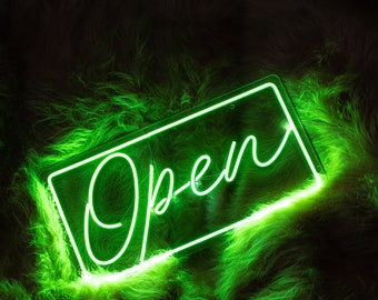 Open neon light sign, Open led light, Open light up sign, Open bar sign, Cafe open sign, Shop open sign, Open Sign for Business
