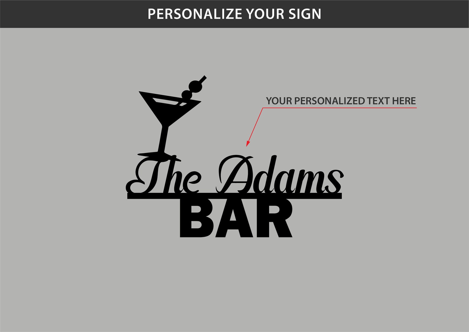 Custom Bar Sign for Home Bar Bar Name Sign Personalized Bar Etsy
