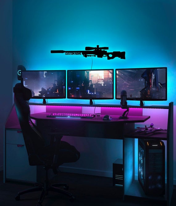 Gamer Room Neon Sign Gamer Room Lights Gameroom Sign Video