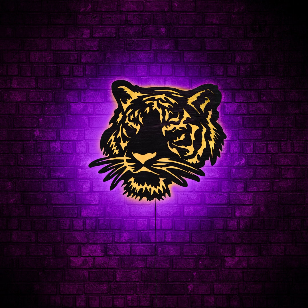 Tiger Led Sign, Tiger Neon Sign, Tiger Wall Art, Tiger Wall Decor