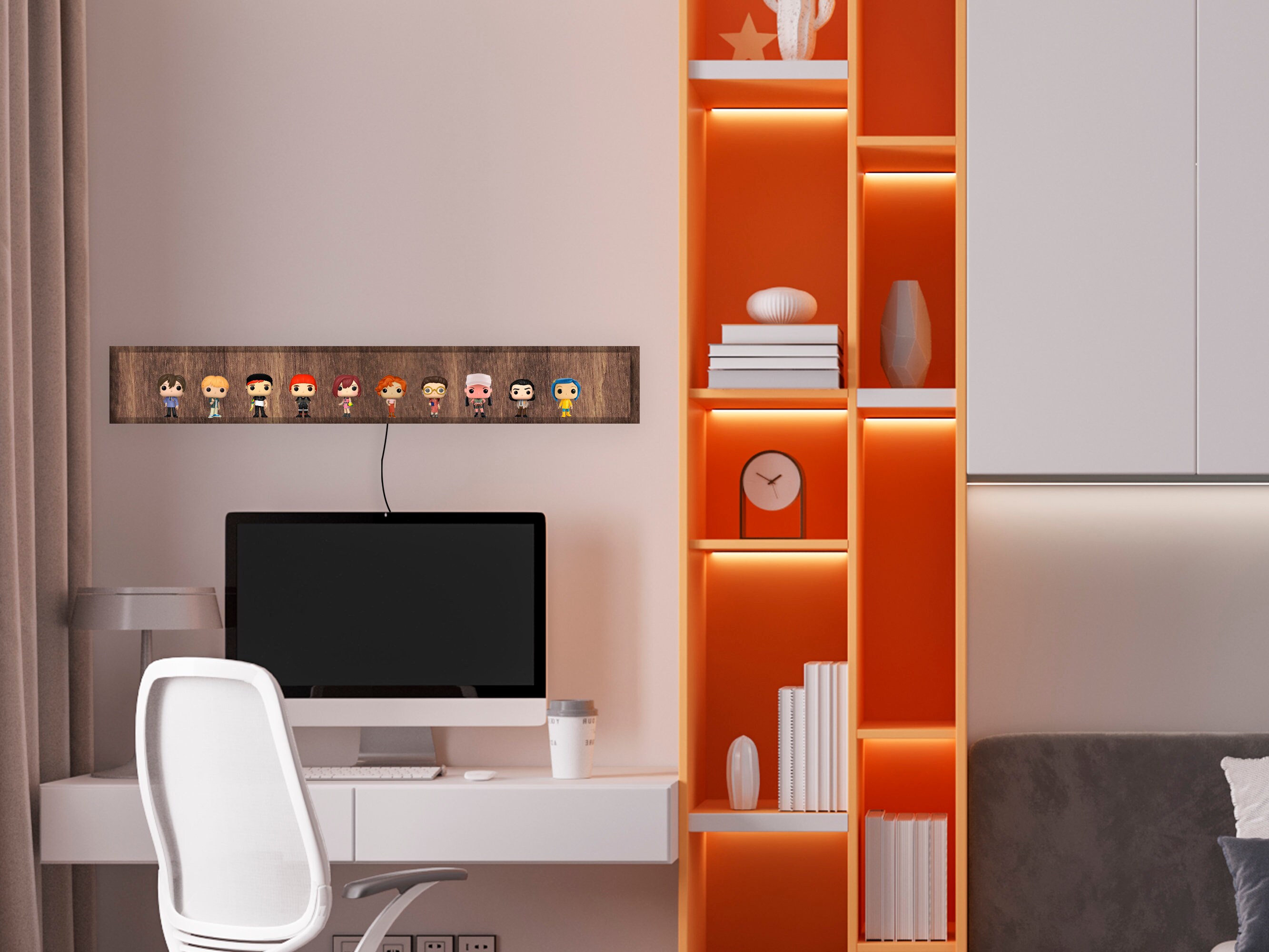 Custom Neon Shelf Neon Display Shelf Display Case Light Up Etsy Canada