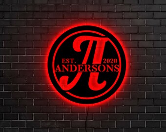 Led Circle Sign - Etsy