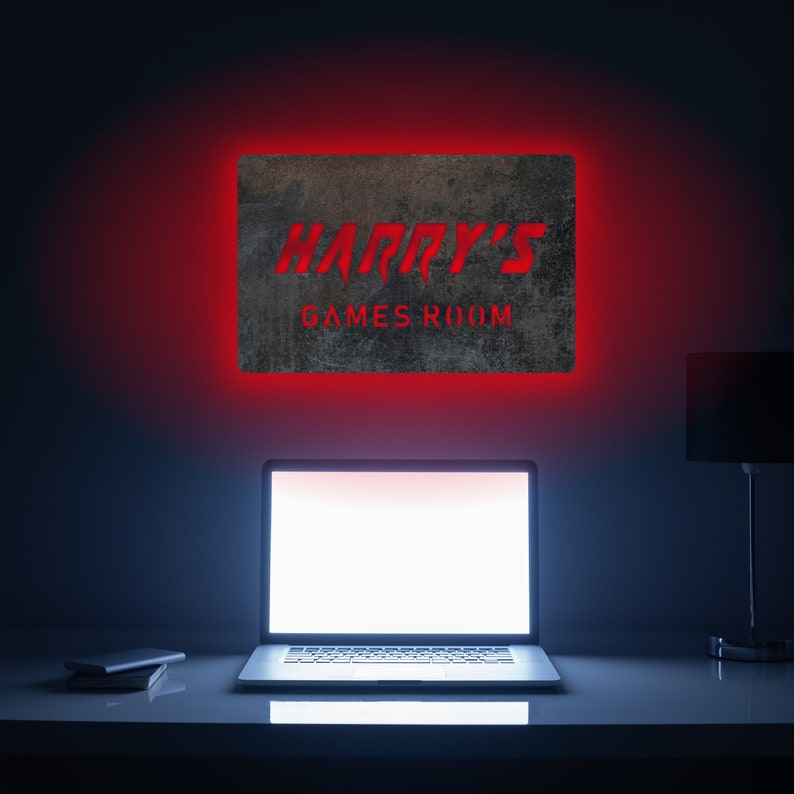 Gamer Name Sign Gamer Neon Sign, Gamer Name Sign, Gamer Room Neon Sign, Gamertag Light ...