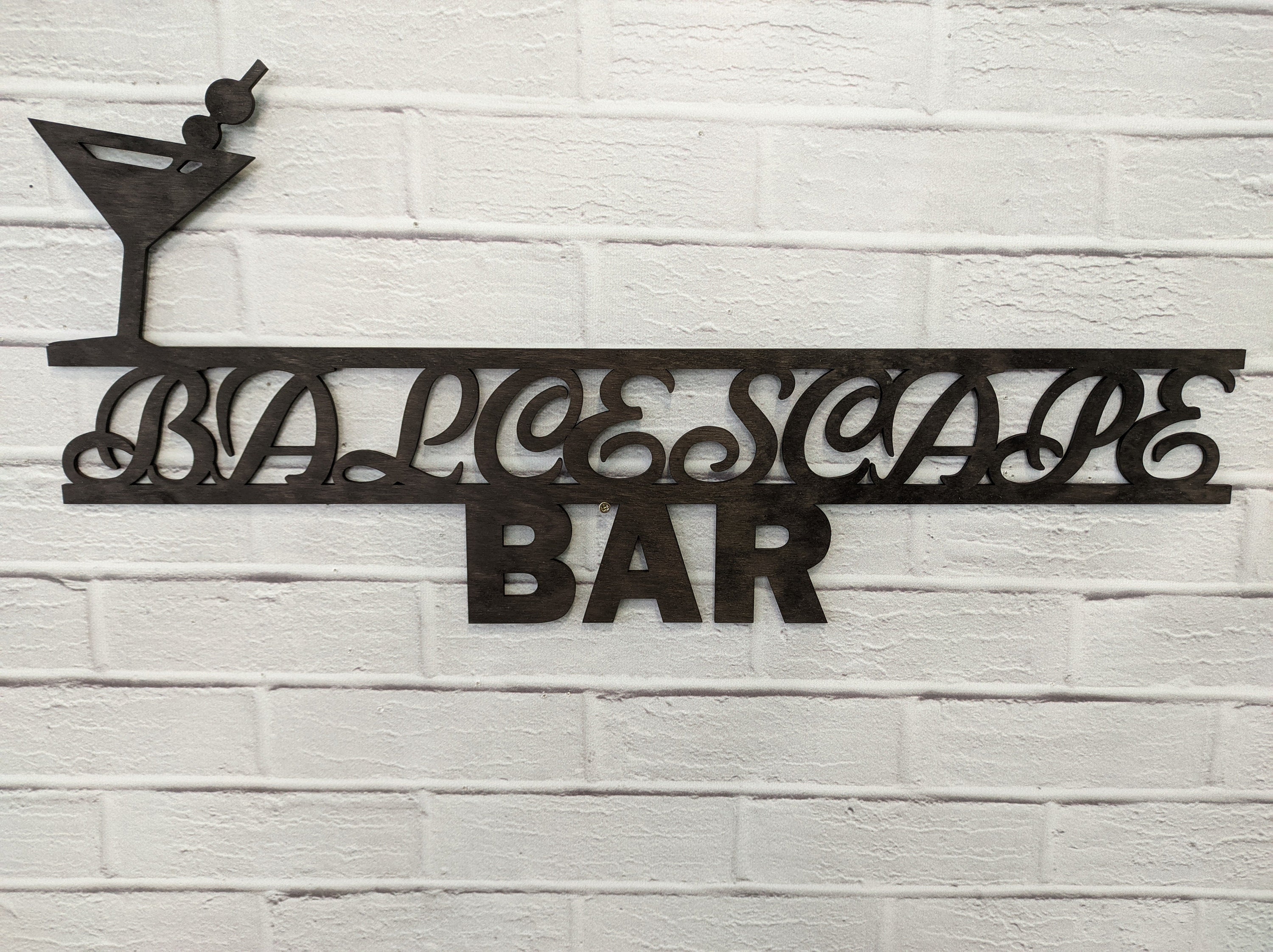 Custom bar sign for home bar Bar name sign Personalized bar Etsy 日本