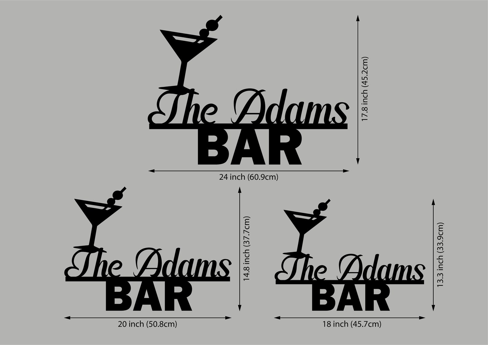 Custom Bar Sign for Home Bar Bar Name Sign Personalized Bar Etsy