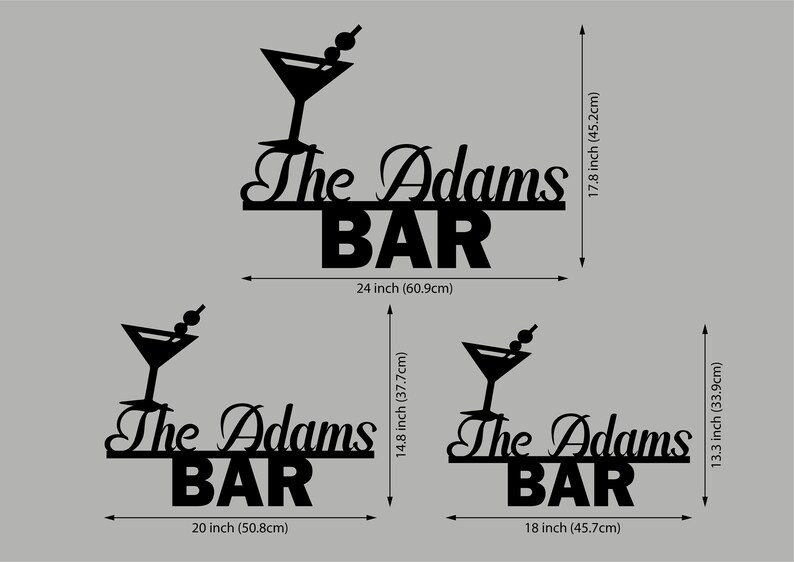 Custom Bar Sign for Home Bar Bar Name Sign Personalized Bar Etsy