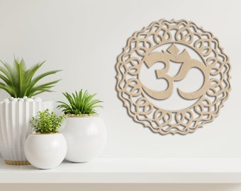Om wall art, Om wall hanging, Ohm wall decor, Wood om symbol, Om wall decor,  Yoga wall decor, Yoga wood art, Aum wall art, Aum wood sign